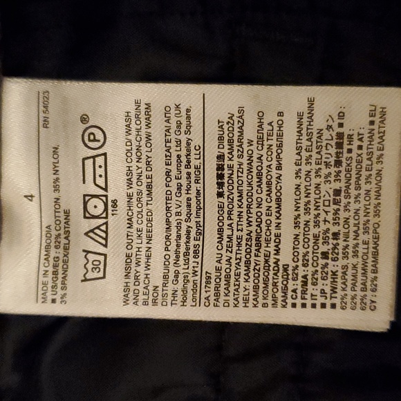 Banana Republic Jackson Fit Women's Printed Gray Pants - Size 4 - Picture 8 of 8